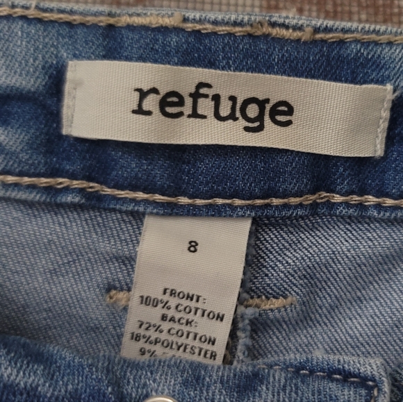 High Rise Jean Shorts Denim Cutoff Five button Refuge Charlotte Russe - Picture 4 of 9